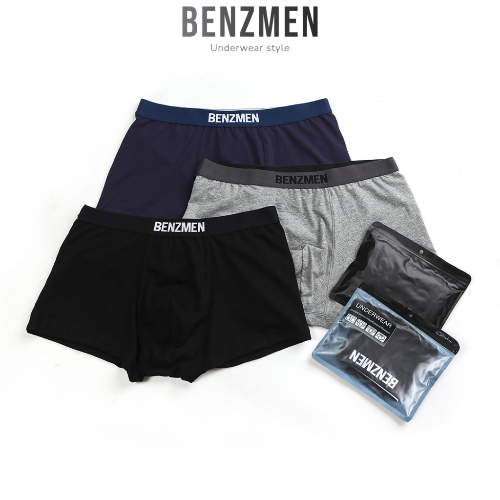 Combo 5 Quần lót boxer nam chơi thể thao nam Benzmen chất liệu cotton thông thoáng, mềm mại - BX037