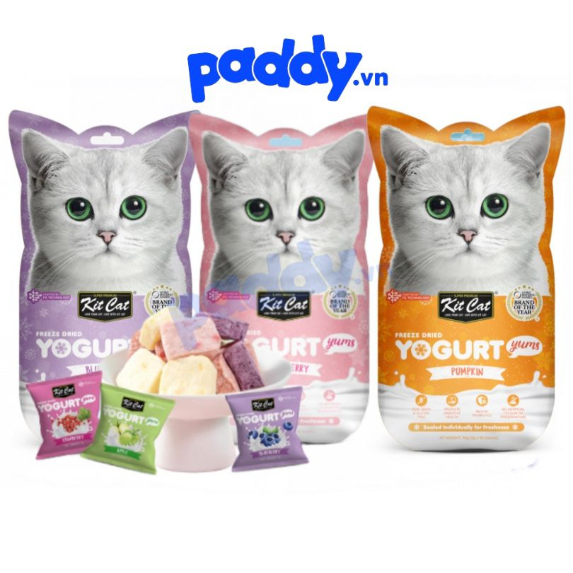 Snack Mèo Kit Cat Yogurt Yums 8 Vị Thơm Ngon 80g (Túi 10 Viên)