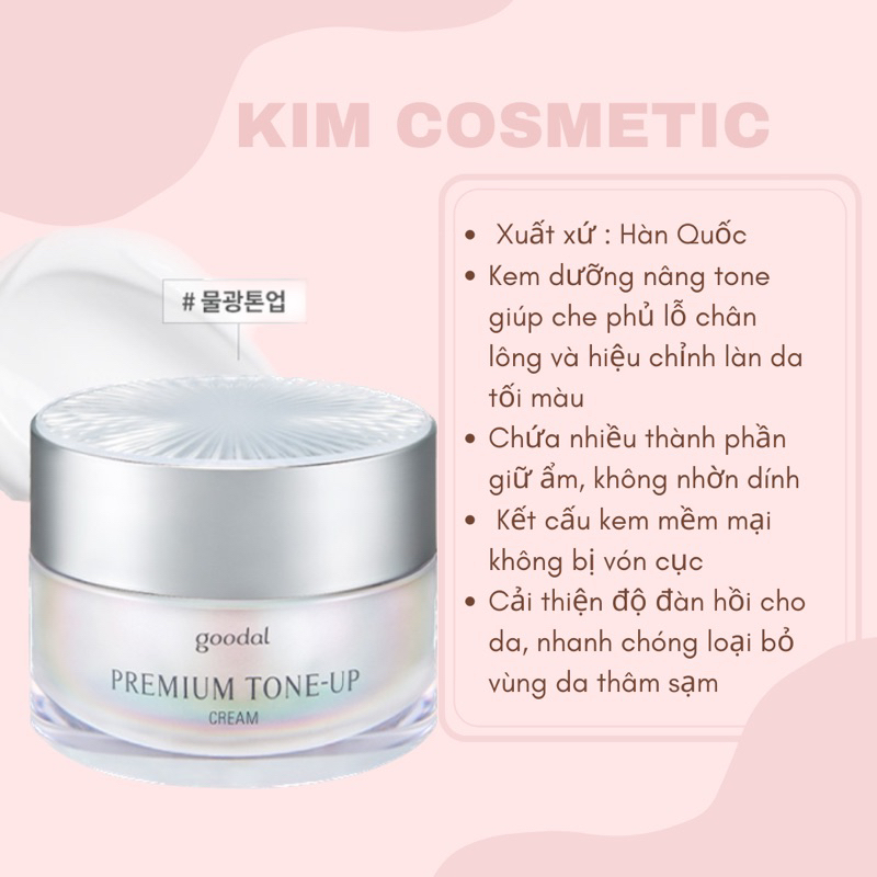 Kem Ốc Sên Dưỡng Trắng Goodal Premium Snail Tone Up Cream