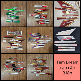 Tem xe dream super việt team dán drem thái limited zin