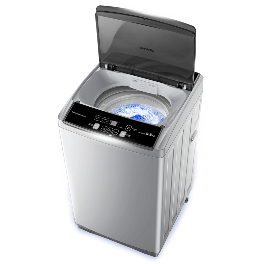 Máy giặt cửa trên Sharp ES-Y85HV-S 8.5kg | Máy giặt Lồng đứng | Thông minh ghi nhớ chương trình làm việc