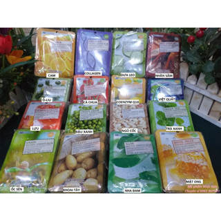 Túi 10 miếng mặt nạ Giấy 3D Foodaholic Natural Essence Mask 23g Hàn Quốc shop Hong1008 Food A Holic