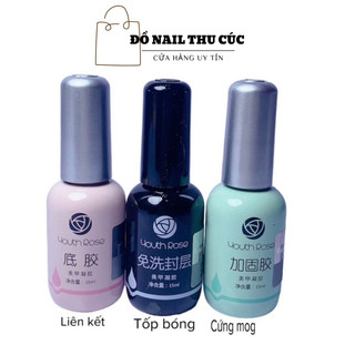 Sơn liên kết, tốp bóng, cứng móng hoa Hồng chính hãng, Sơn móng tay