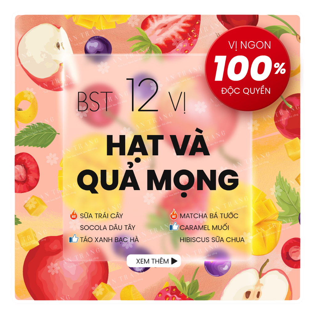 BÁNH BÔNG TUYẾT | Combo Mix Vị Tiệc Trà Trái Cây | Nhập mã BEPAG95K giảm 95K -
