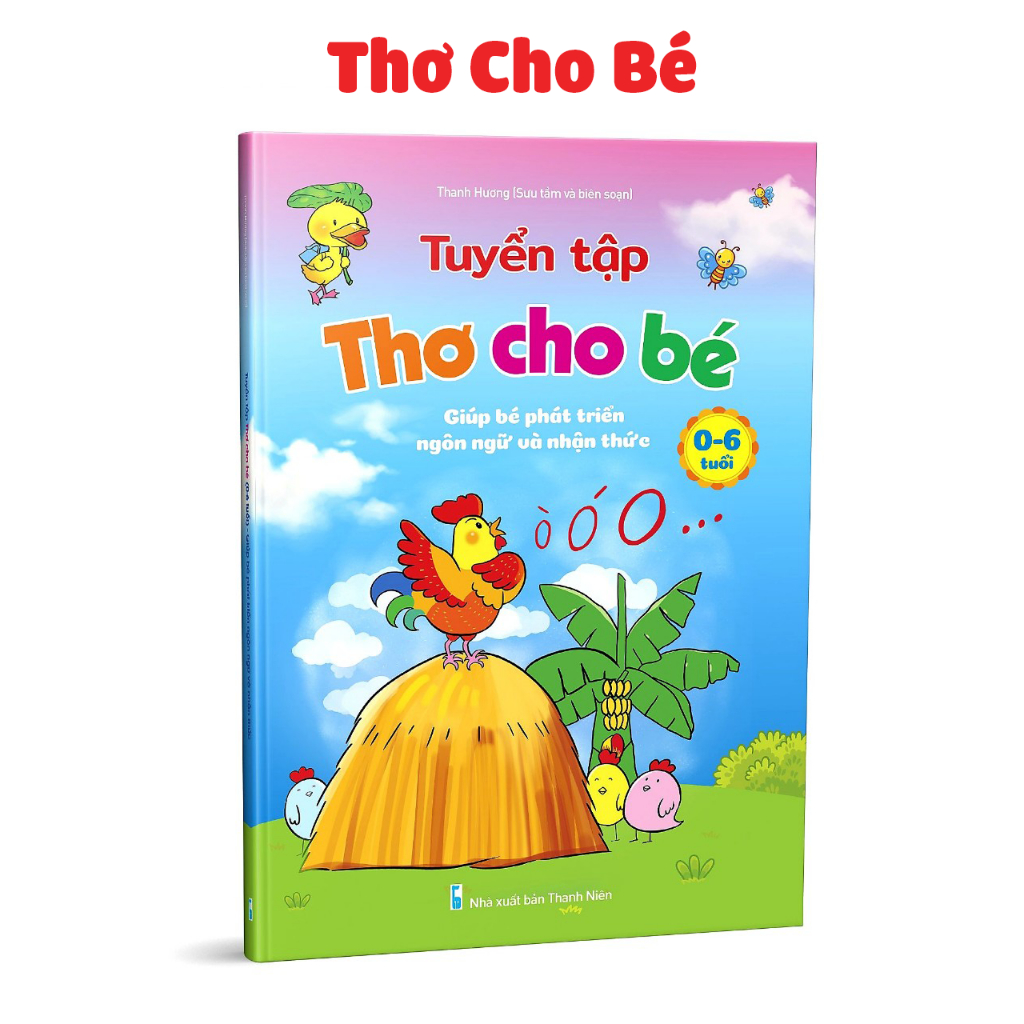 Sách - Combo giúp bé 0 - 6 tuổi phát triển NGÔN NGỮ và NHẬN THỨC - Đồng dao, Thơ, Truyện (3 cuốn)