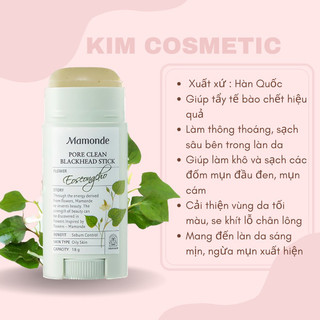 Thanh lăn mụn đầu đen mamonde diếp cá