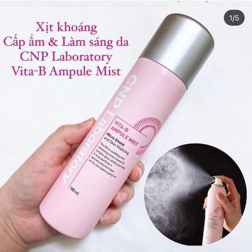Set Kem Chống Nắng CNP Laboratory Tone-Up Protection Sun SPF42/PA+++ & Xịt Khoáng CNP Vita B Ampule Mist
