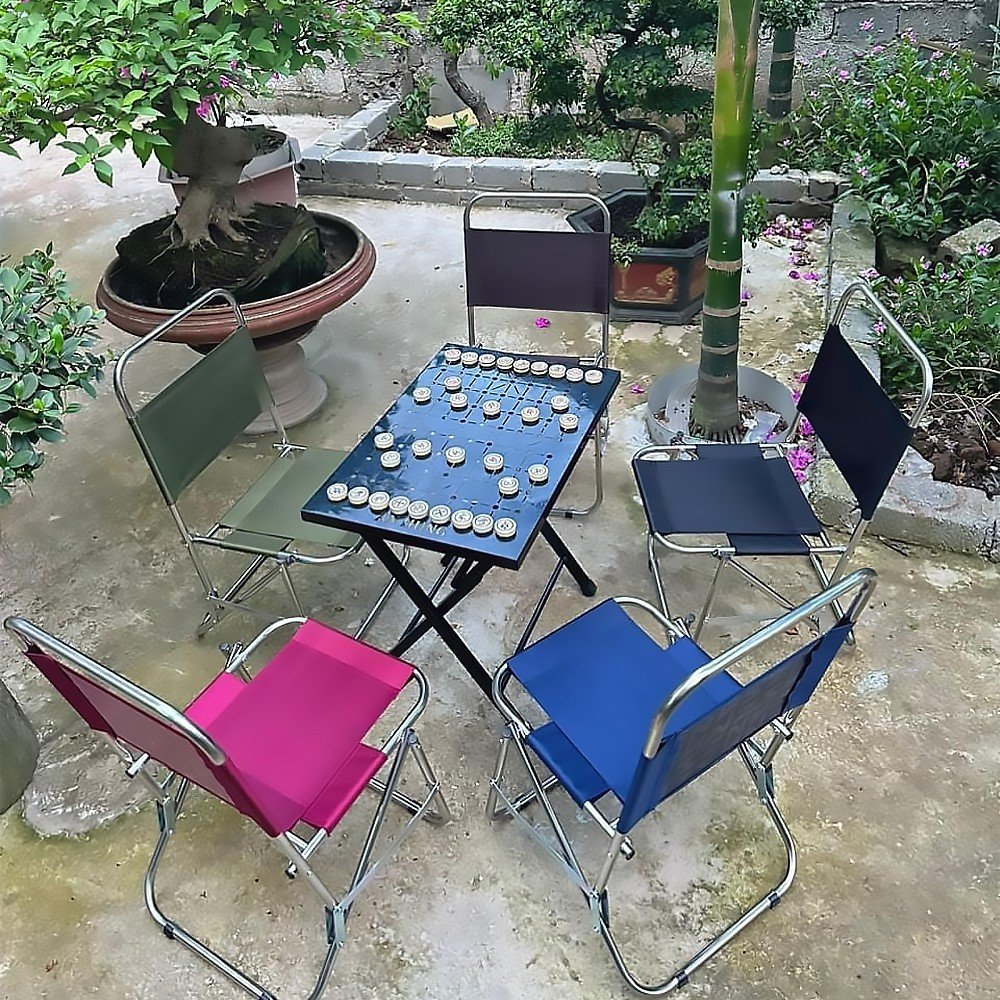 Ghế vải dù, ghế xếp gấp gọn cho quán trà chanh, trà đá, câu cá, dã ngoại