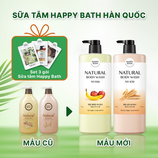 Sữa tắm Happy Bath Hàn Quốc mẫu mới 900g