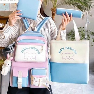 Balo set 4 món thời trang đi học nam nữ - Xigul Fashion