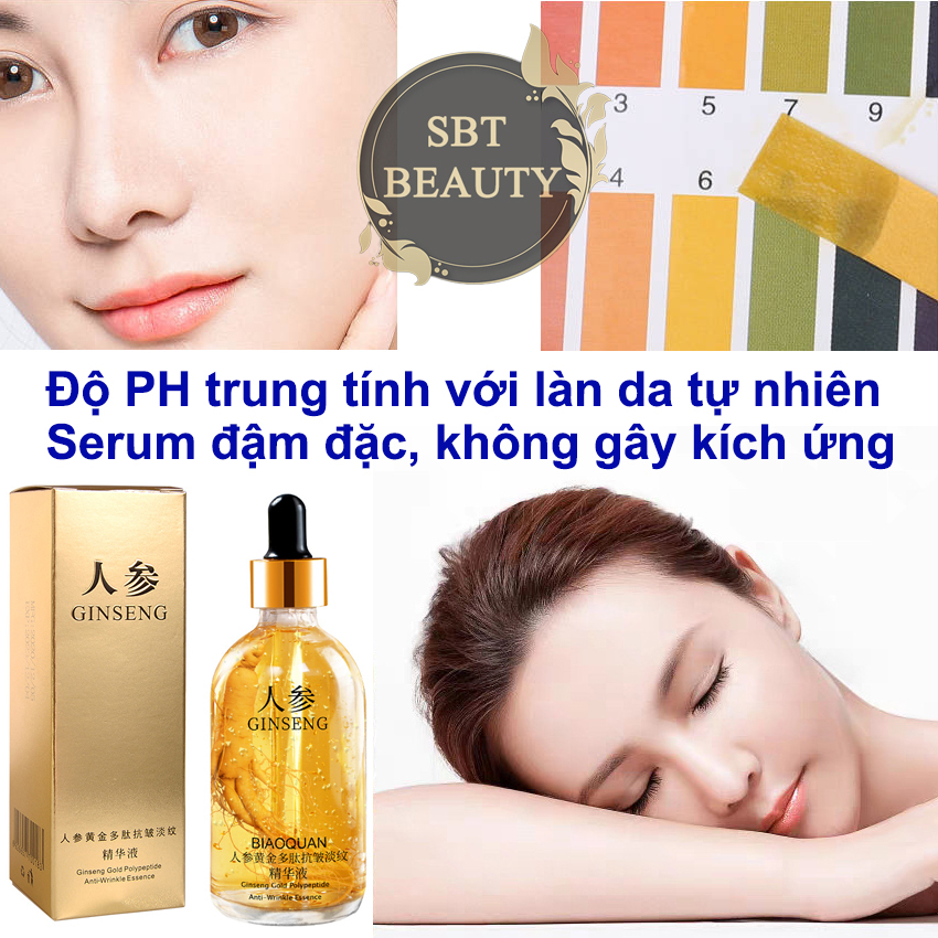 Tinh Chất Vàng Nhân Sâm Dưỡng Ẩm Làm Săn Chắc Da Cấp Nước, Kiểm Soát Dầu, Tẩy Tế Bào Chết Biaoquan 100ml