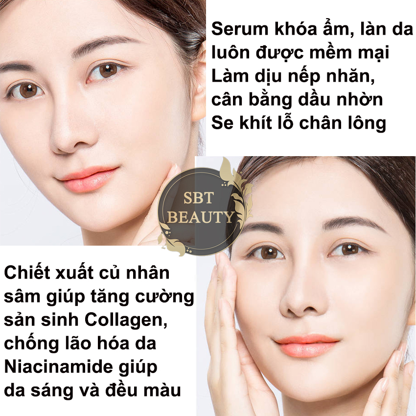 Tinh Chất Vàng Nhân Sâm Dưỡng Ẩm Làm Săn Chắc Da Cấp Nước, Kiểm Soát Dầu, Tẩy Tế Bào Chết Biaoquan 100ml