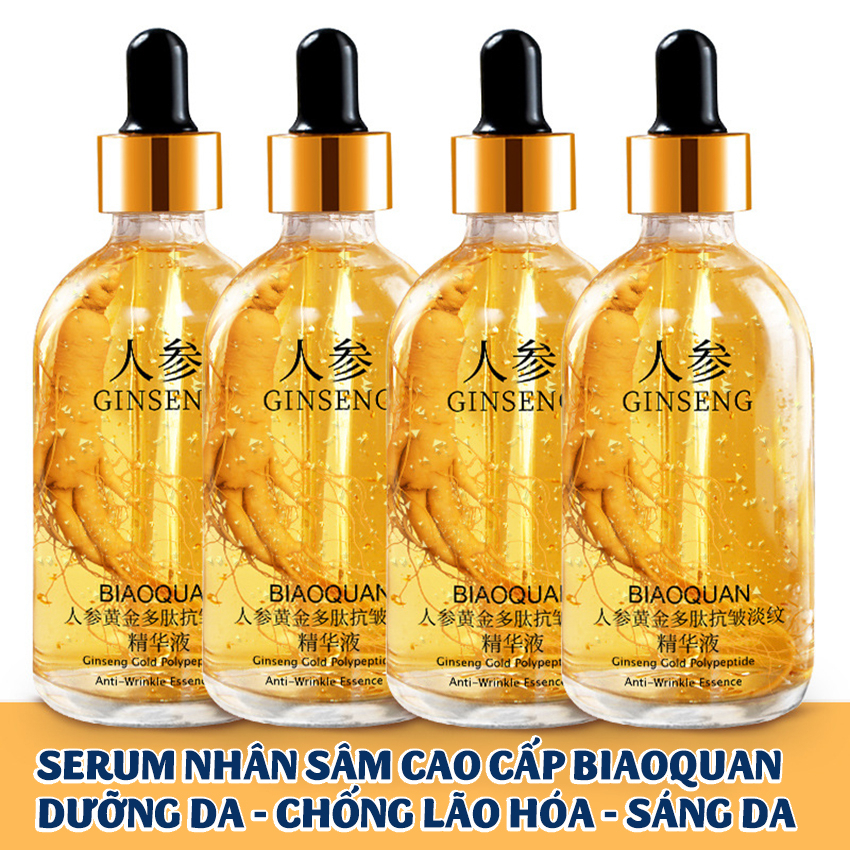 Tinh Chất Vàng Nhân Sâm Dưỡng Ẩm Làm Săn Chắc Da Cấp Nước, Kiểm Soát Dầu, Tẩy Tế Bào Chết Biaoquan 100ml