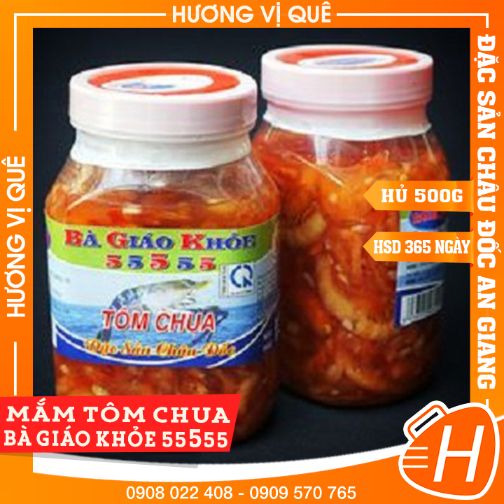 Mắm Tôm Chua Nhỏ Bà Giáo Khỏe - Hủ 500g - Đặc Sản Châu Đốc An Giang
