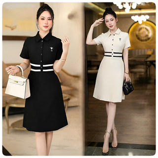( HÀNG QUẢNG CHÂU CAO CẤP) VÁY ĐẦM DÁNG XÒE CHỮ A  SÀNH ĐIỆU