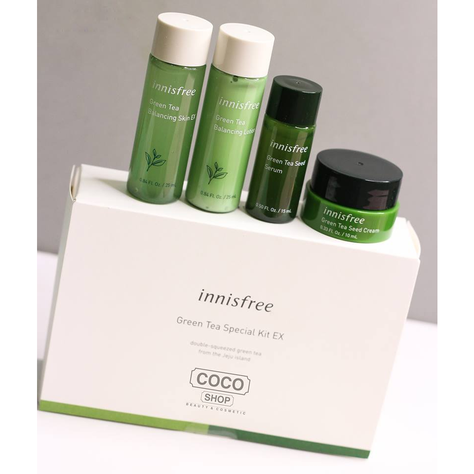 BỘ 4 MÓN DƯỠNG DA INNISFREE SET MINI
