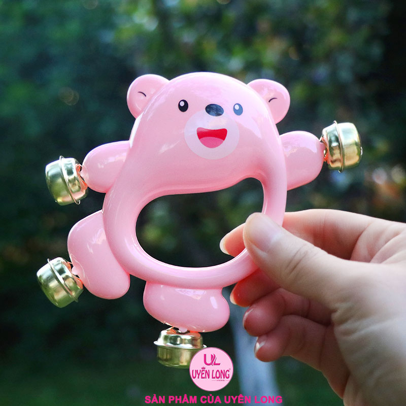 Lục Lạc, Xúc Xắc Có Chuông Cầm Tay Hình Gấu Dễ Thương Cho Bé Sơ Sinh Từ 0-3 Tuổi, Để Em Bé Của Bạn Không Khóc