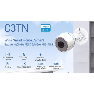 Camera Wifi Ezviz  C3TN 2.0Mpx, ngoài trời chống nước, Fullbox chính hãng Ezviz Việt Nam