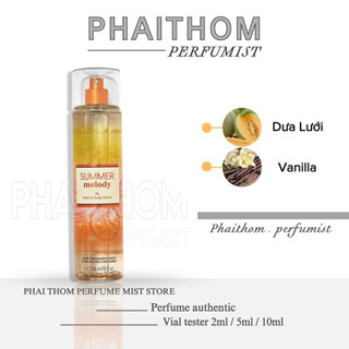 🌟 𝐏𝐇𝐀𝐈𝐓𝐇𝐎𝐌 🌟 xịt thơm toàn thân bath & body works summer melody 🌟