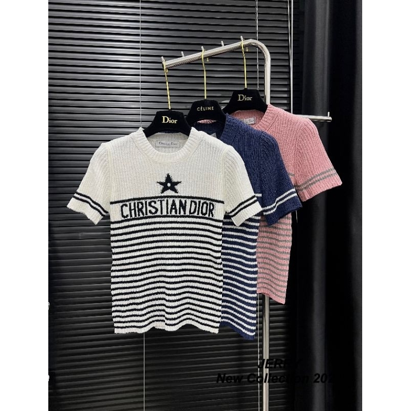 Áo len kẻ ngôi sao hàng QC