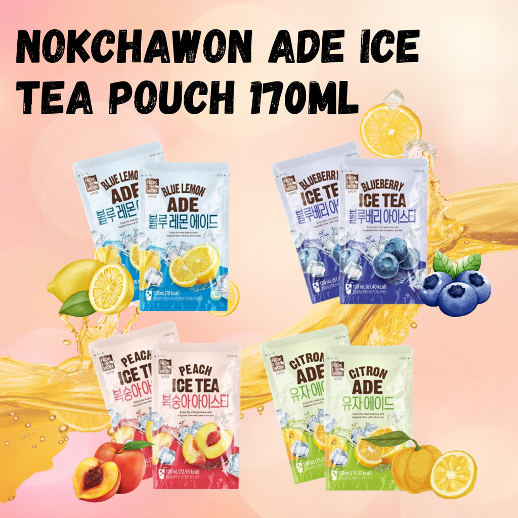 Trà Chanh Nokchawon Hàn Quốc - túi 170ml mát lạnh sảng khoái