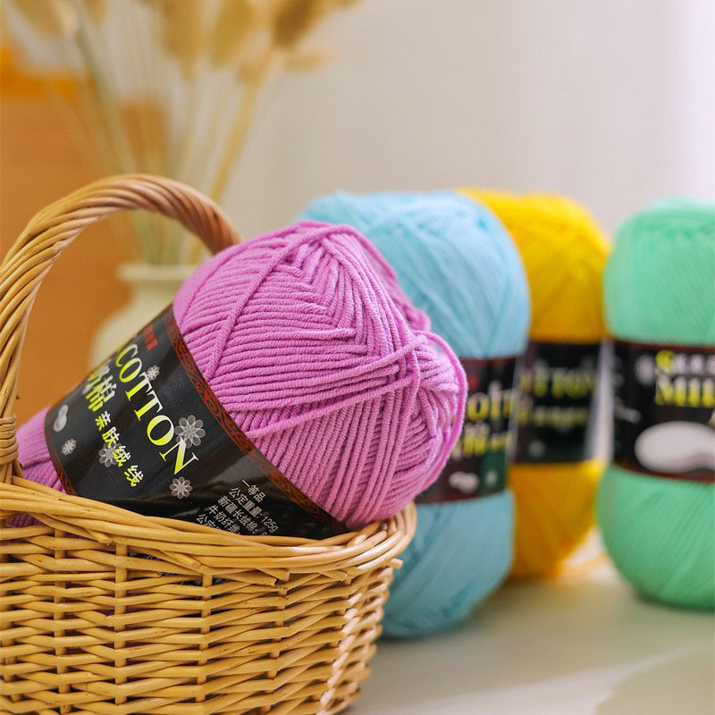 Len Milk cotton 125g loại 1