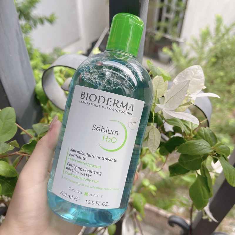 Nước Tẩy Trang Bioderma H20 Dành Cho Da Dầu Sebium, Da Nhạy Cảm Sensibio 500ml