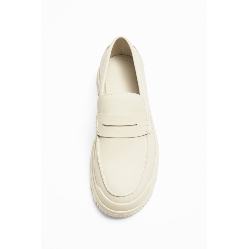 Giày moccasin trắng Zara authentic size 41