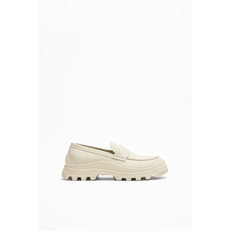 Giày moccasin trắng Zara authentic size 41
