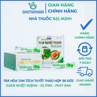 Trà tích tuyết thảo nucare hộp 30 gói - thanh nhiệt, giải độc, mát gan