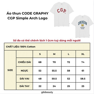 Áo thun CODE GRAPHY CGP Arch Logo