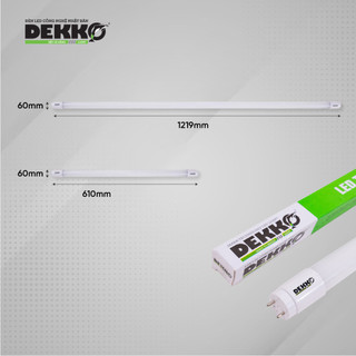 Bóng Đèn tuýp LED, Bóng Đèn dài 20w/1m2 chính hãng Dekko T8 siêu sáng, siêu tiết kiệm điện, bảo hành tận nhà 2 năm