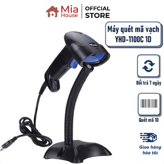 Máy quét mã vạch Barcode - Máy quét mã vạch CCD có dây YHD-1100C 1D dùng trực tiếp trên Laptop, Máy tính bàn