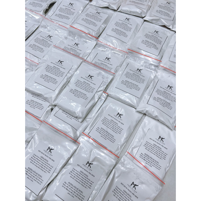 Lẻ 1 túi zip 100g bột kích tẩy màu trắng