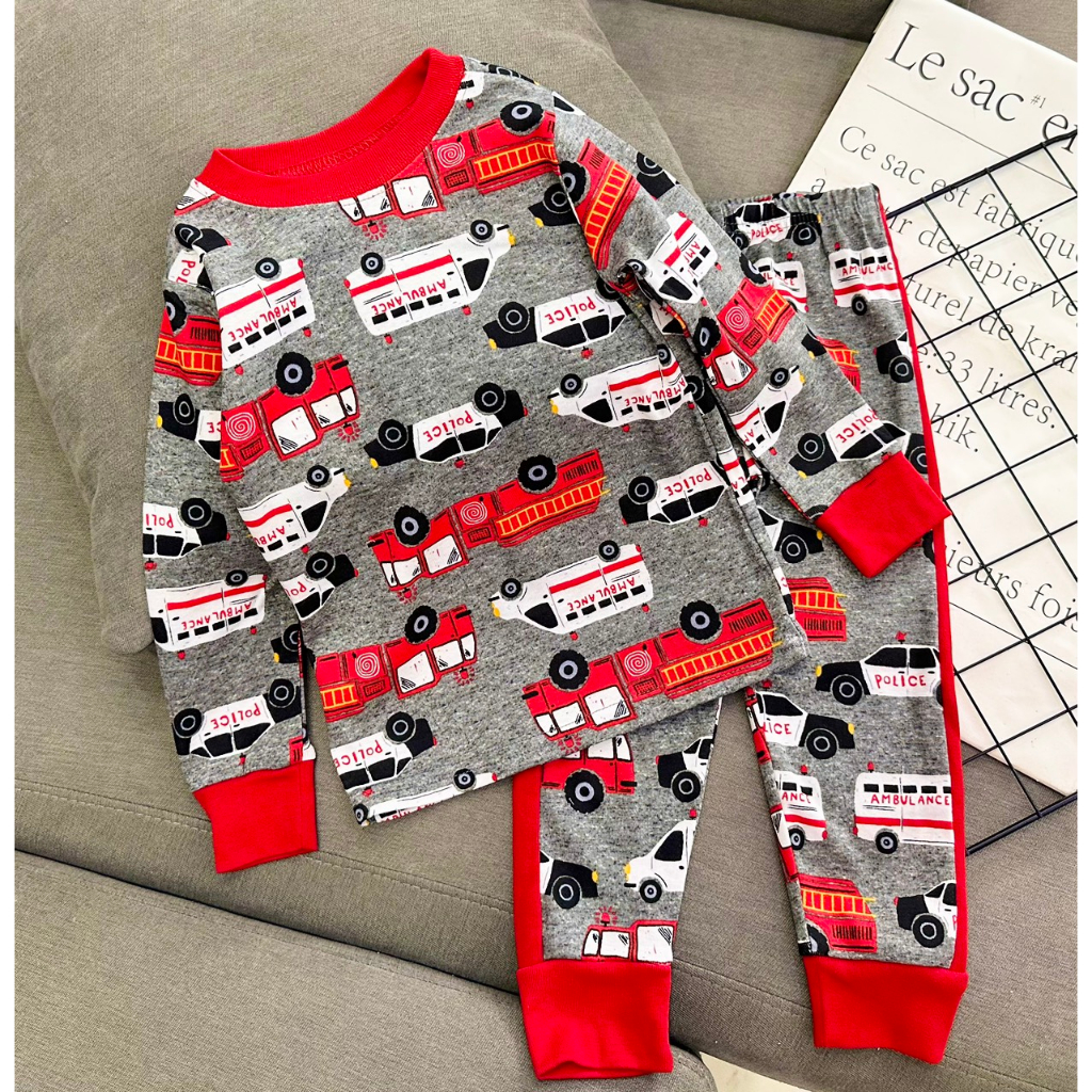 Đồ bộ bé trai, bộ ngủ dài tay cho bé trai size 8-25KG chất thun cotton mềm mịn mát