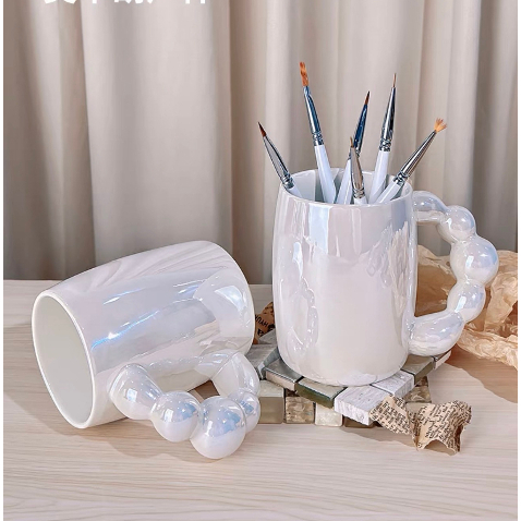 Cốc Decor chụp ảnh trắng sứ