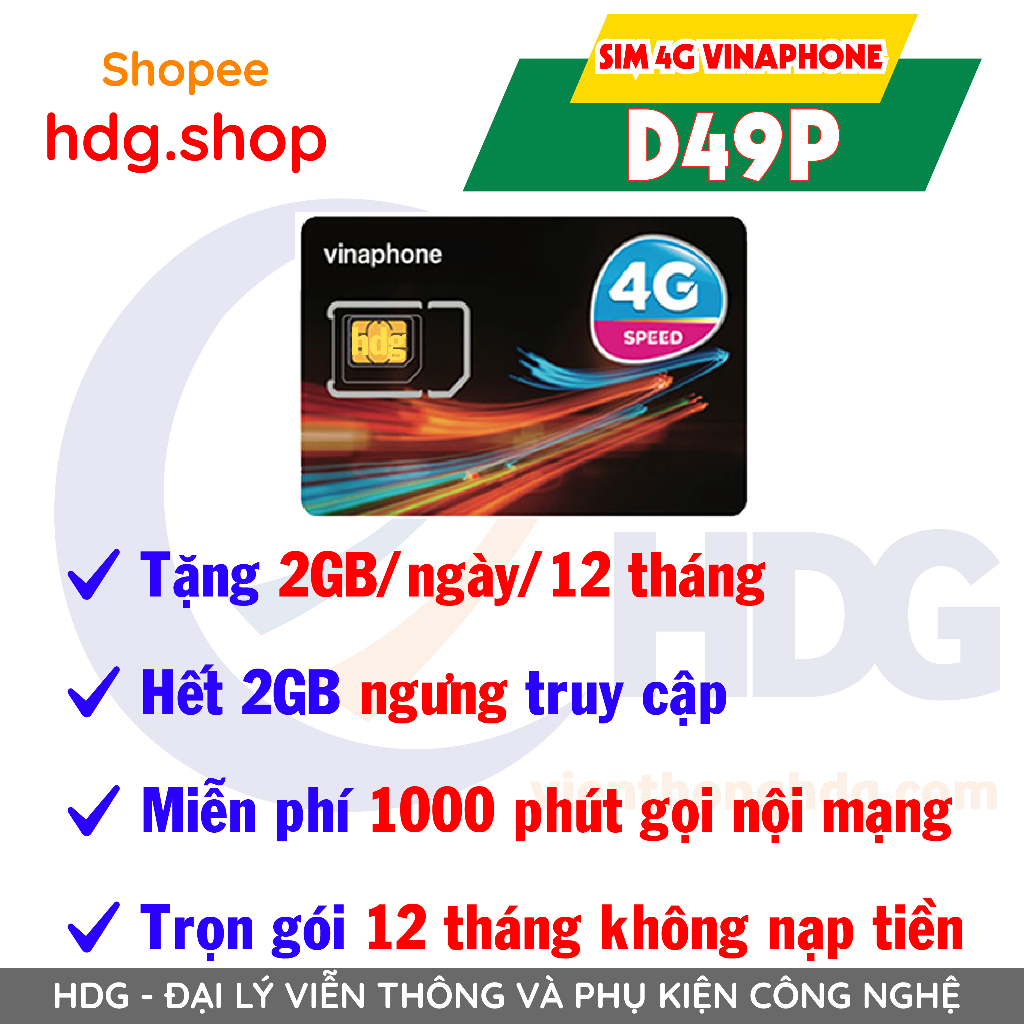 MIỄN PHÍ 1 NĂM – Sim 4g vinaphone ez12t , D6012T , D500 , D49P