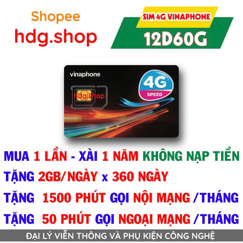 MIỄN PHÍ 1 NĂM – Sim 4g vinaphone ez12t , D6012T , D500 , D49P