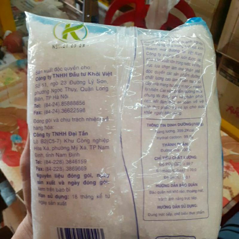 Đường kính trắng Vilitas gói 1kg