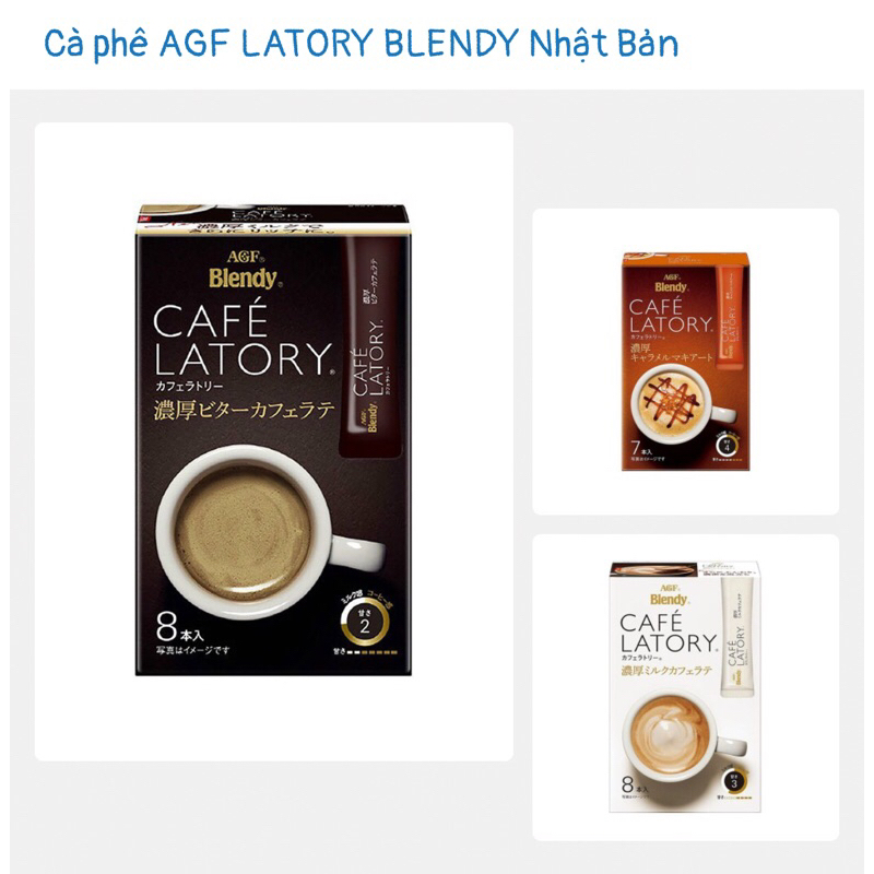 CÀ PHÊ LATTE BLENDY 72G Nhật bản (3 vị)
