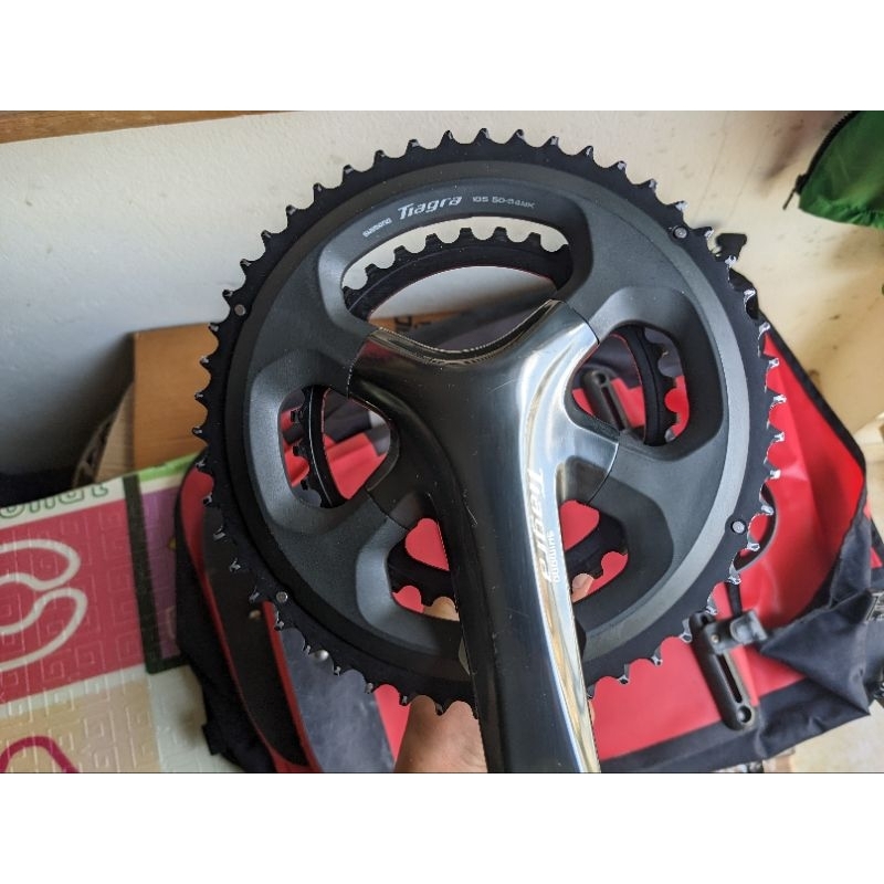 SHIMANO Tiagra FC 4700 FC-4700 HOLLOWTECH II CRANKSET Bộ quây 2x10 Phụ tùng xe đạp