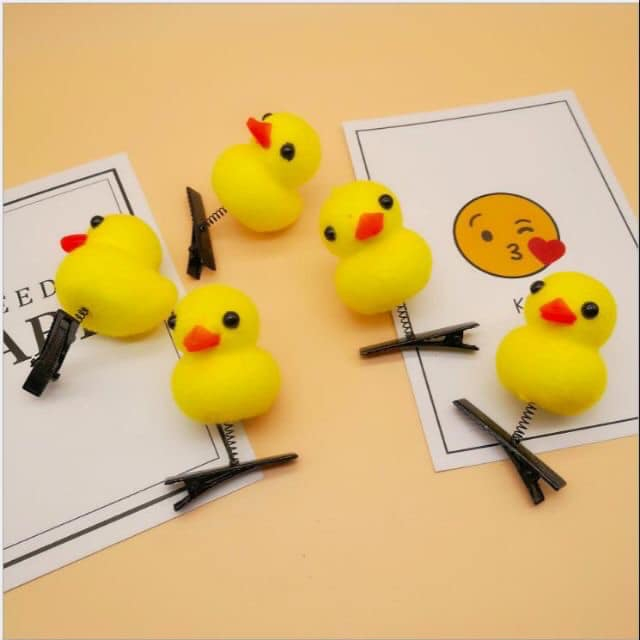Kẹp tóc lò xo 3D hình gà, vịt, và nhiều mẫu cute dễ thương dành cho con gái