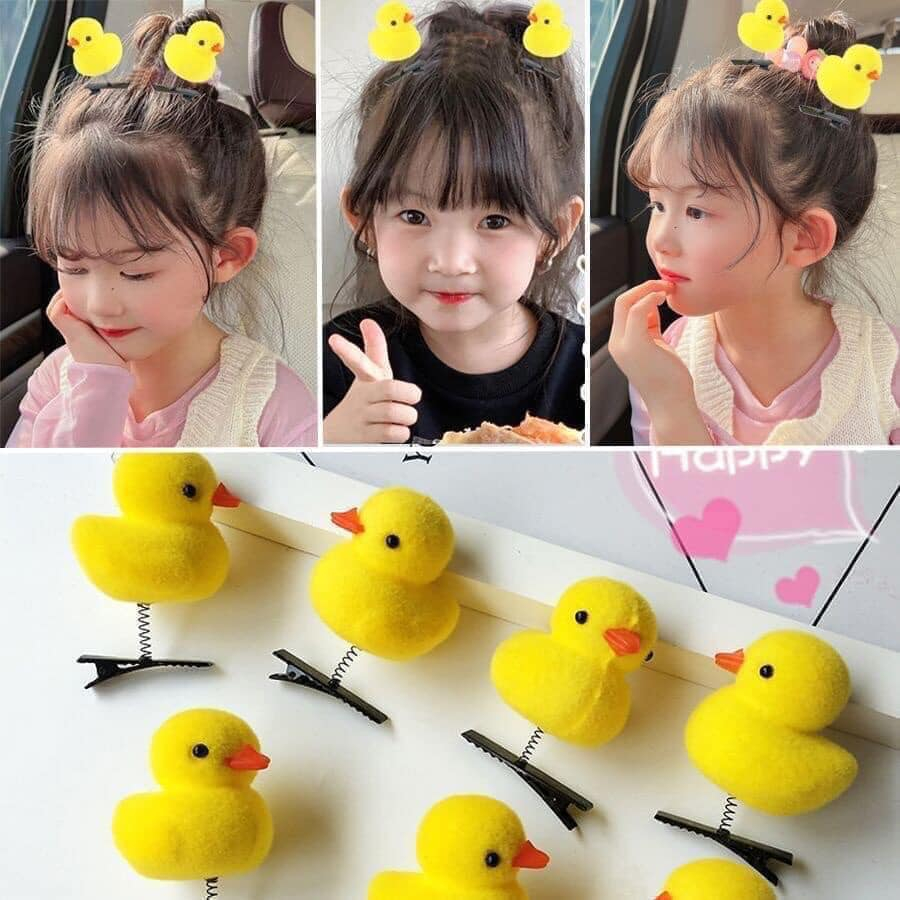 Kẹp tóc lò xo 3D hình gà, vịt, và nhiều mẫu cute dễ thương dành cho con gái