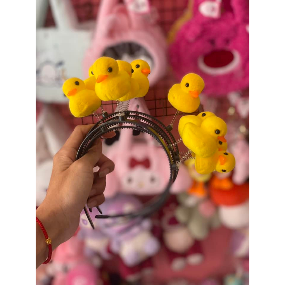 Kẹp tóc lò xo 3D hình gà, vịt, và nhiều mẫu cute dễ thương dành cho con gái