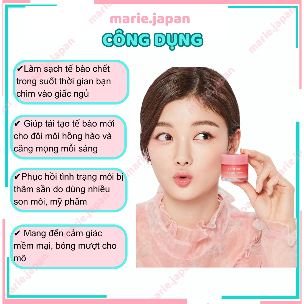 Mặt Nạ Ngủ Cho Môi Laneige Lip Sleeping Mask 3g Hương Berry Hàn Quốc