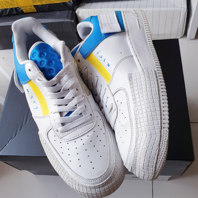 Giày Air Force 1 Type Photo Blue, size 44, real 2hand