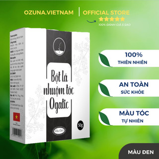 Thuốc nhuộm tóc từ thiên nhiên Ogatic, nhuộm phủ bạc tóc an toàn không hóa chất, nhuộm đen an toàn tại nhà