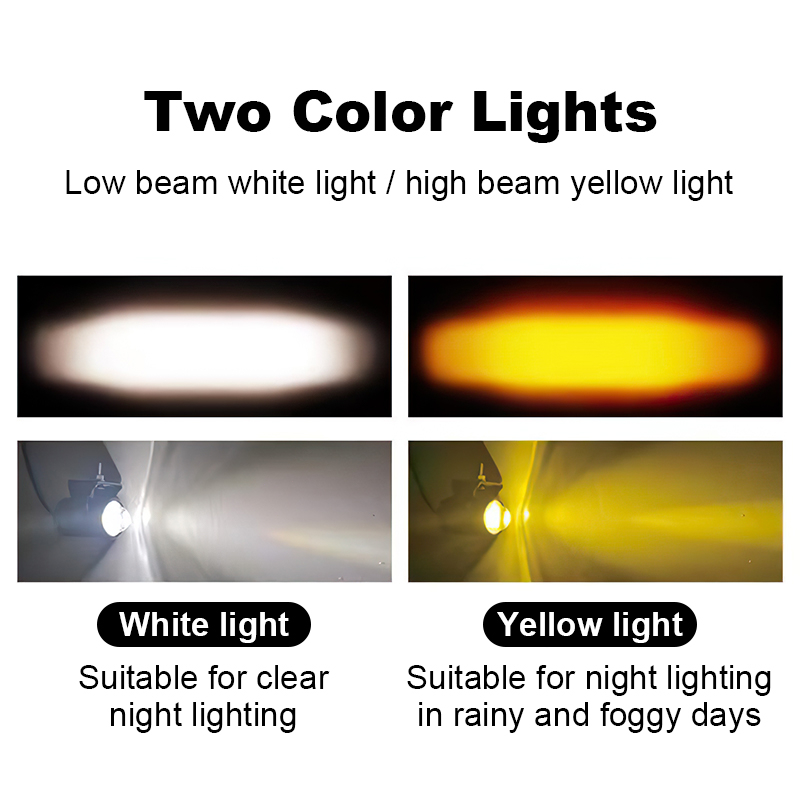 Đèn Trợ Sáng Xe Máy Đèn Trợ Sáng Mini Bi Cầu 2 Mầu,Đèn LED Trợ Sáng Xe Máy Chính Hãng Tặng Full Phụ Kiện,Công Tắc