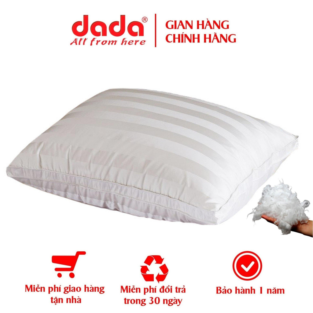 Ruột gối nằm cao cấp tiêu chuẩn khách sạn 5 sao DADA 2 viền gòn polyester êm mềm nâng đỡ giấc ngủ gối 50*70