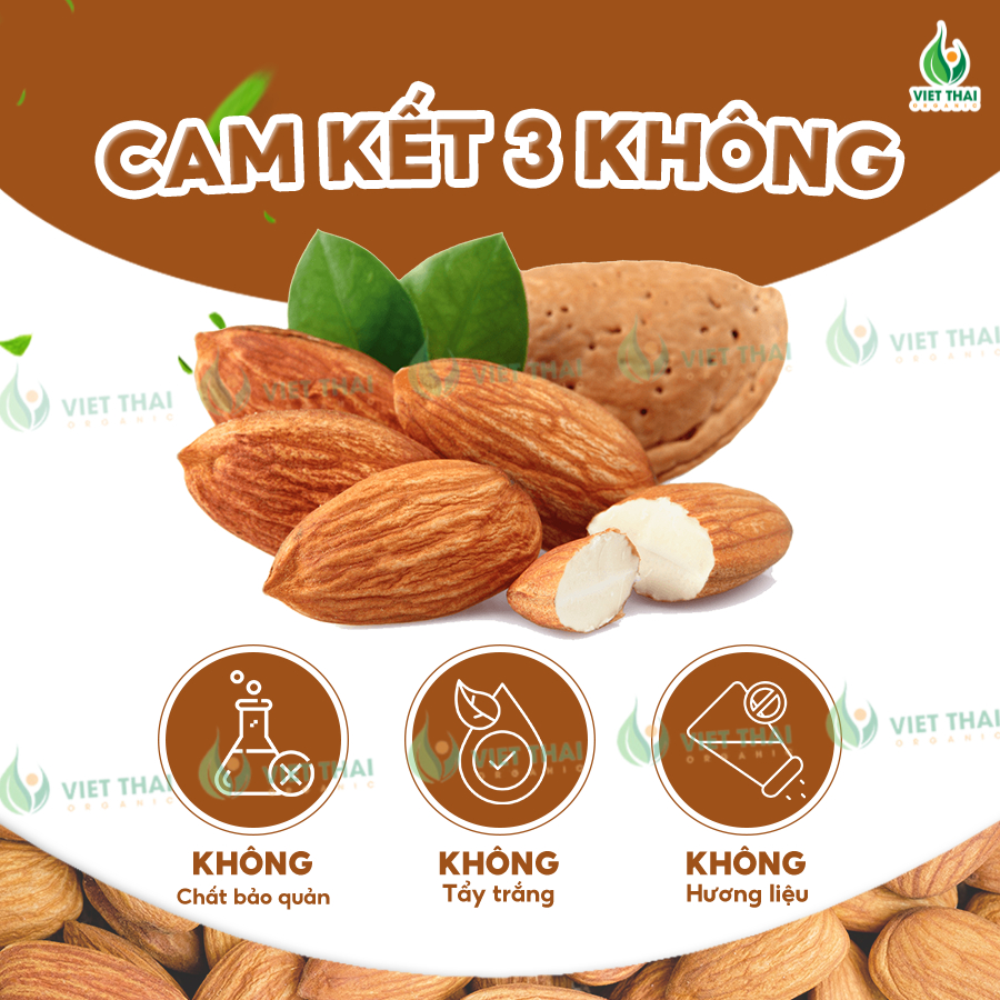 Hạnh nhân G'Nut Tách Sẵn Vỏ Nhập Khẩu Úc Ăn Kiêng Healthy, Nấu Sữa, Làm Bánh 500g (Việt Thái Organic)